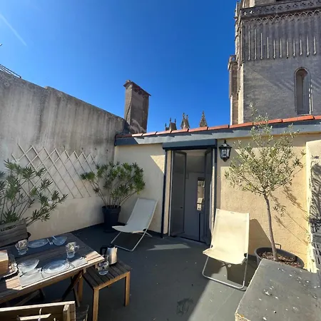Le Logis Du Chanoine, 50 M2 And Terrace Face To Cathedral Apartment Béziers